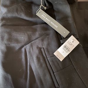 BNWT LOFT High waisted black trousers